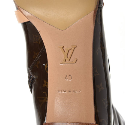 Louis Vuitton Monogram Patent Gina Knee Boots 40 6 of 9