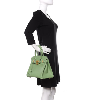 Hermes Epsom Birkin 30 Vert Criquet 2 of 11