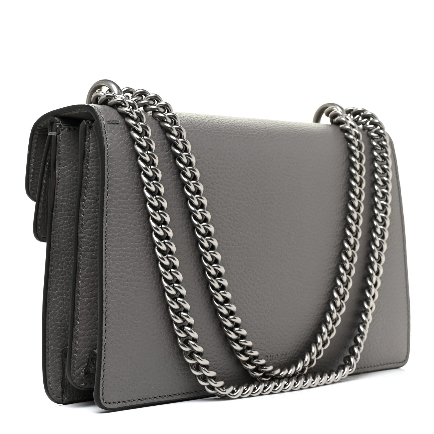 Gucci Pebbled Calfskin Small Dionysus Shoulder Bag Dusty Grey 2 of 10