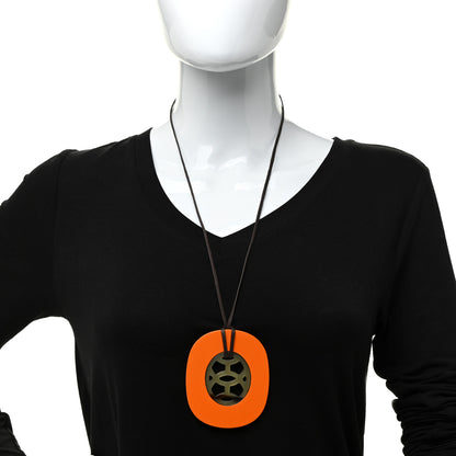 Hermes Buffalo Horn Lacquer Lift Necklace 2 of 6