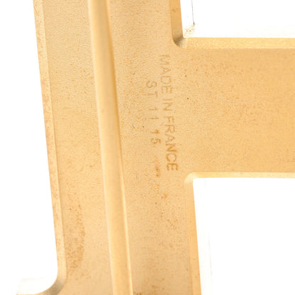 Hermes Brushed Gold 42mm Constance 2 H Belt Buckle 9 of 11