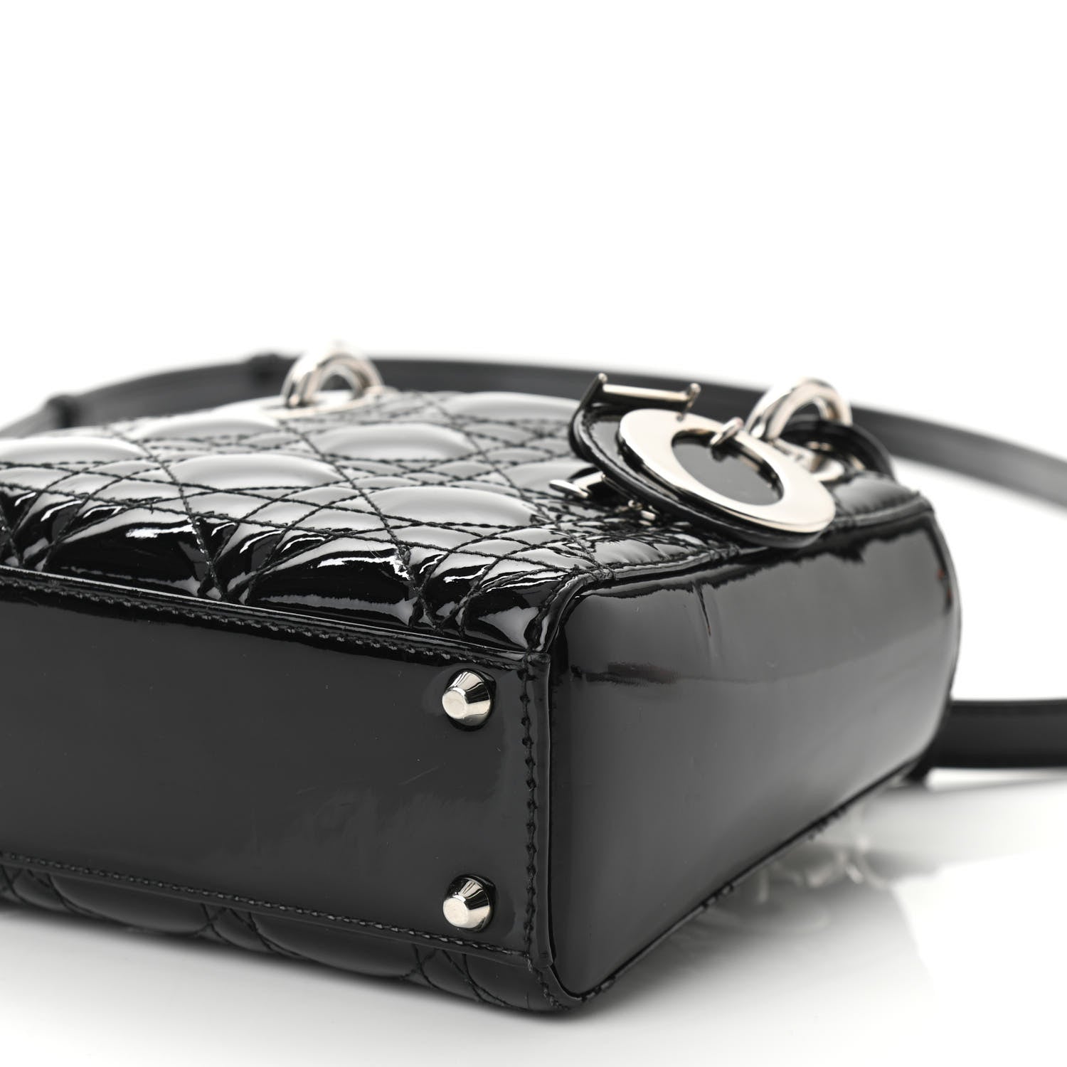 Christian Dior Patent Cannage Mini Lady Dior Black 9 of 9