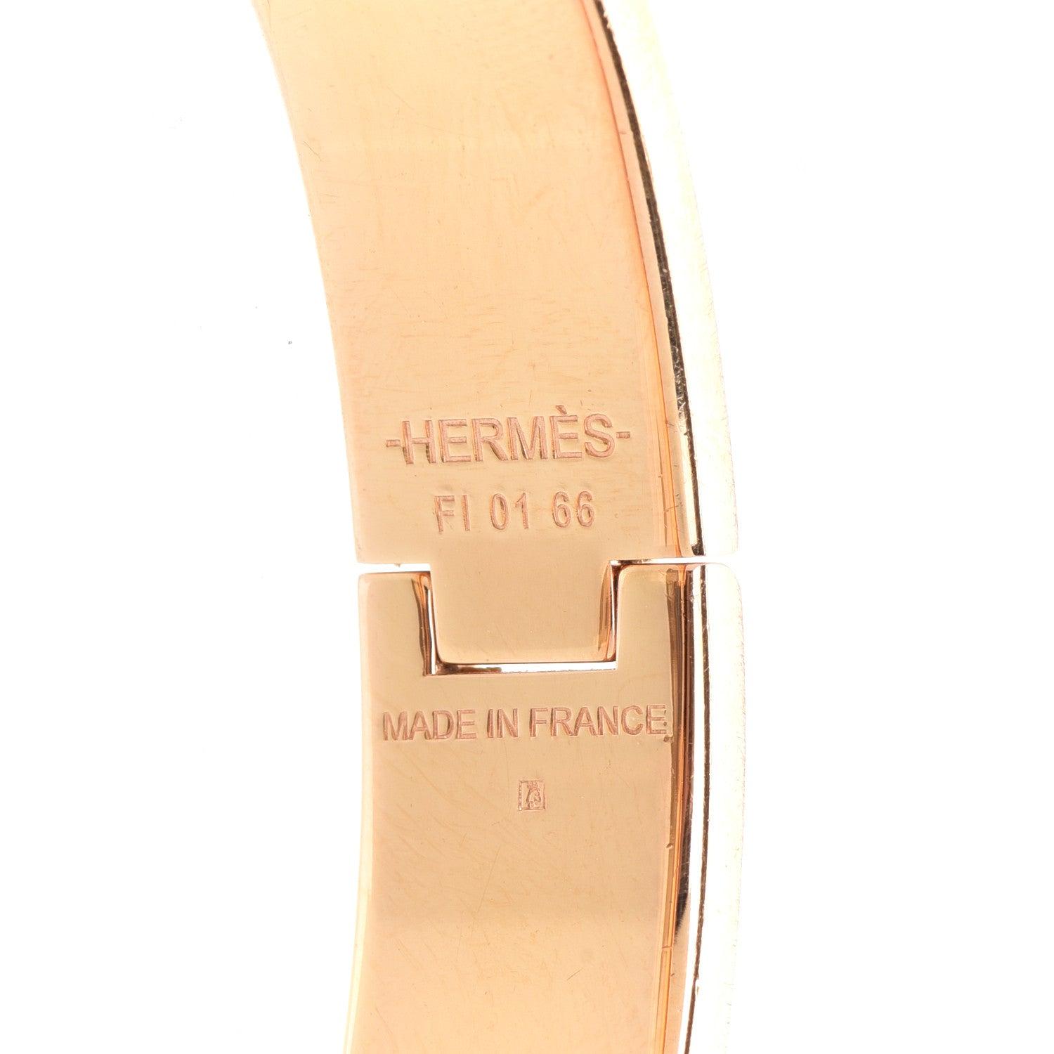Hermes Enamel Narrow Clic Clac H Bracelet PM Rose Dragee 4 of 6