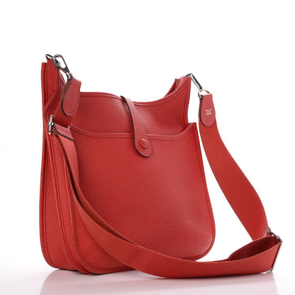 Hermes Taurillon Clemence Evelyne III PM Rose Jaipur 3 of 8