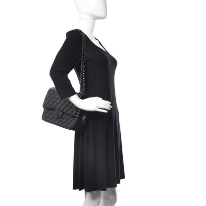 Chanel Lambskin Quilted Jumbo Double Flap So Black 2 of 25