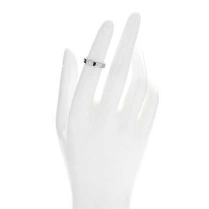 Cartier 18K White Gold 3.5mm LOVE Wedding Band Ring 48 4.5 2 of 4