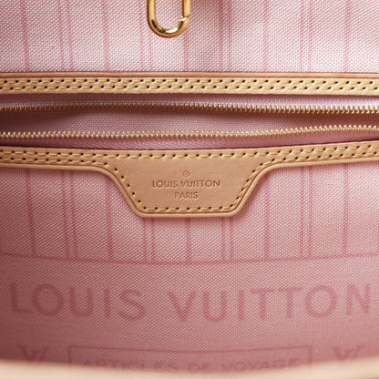 Louis Vuitton Damier Azur Neo Neverfull MM Rose Ballerine 8 of 12