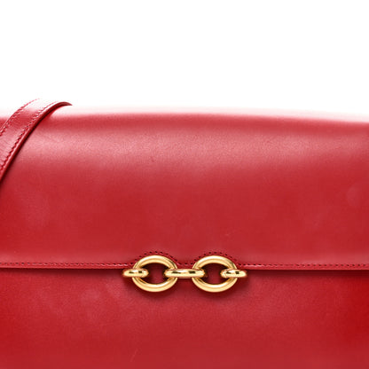 Saint Laurent Smooth Calfskin Le Maillon Satchel Rouge Eros 8 of 12