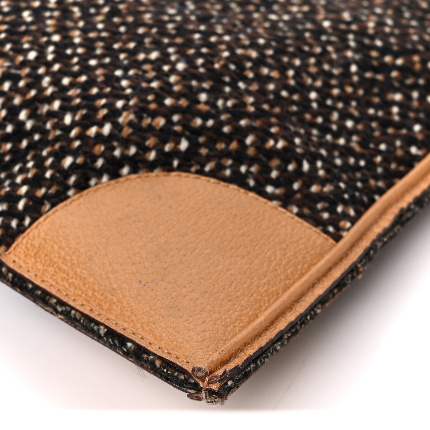 Stuoia Tweed Cinghiale Tote Marrone