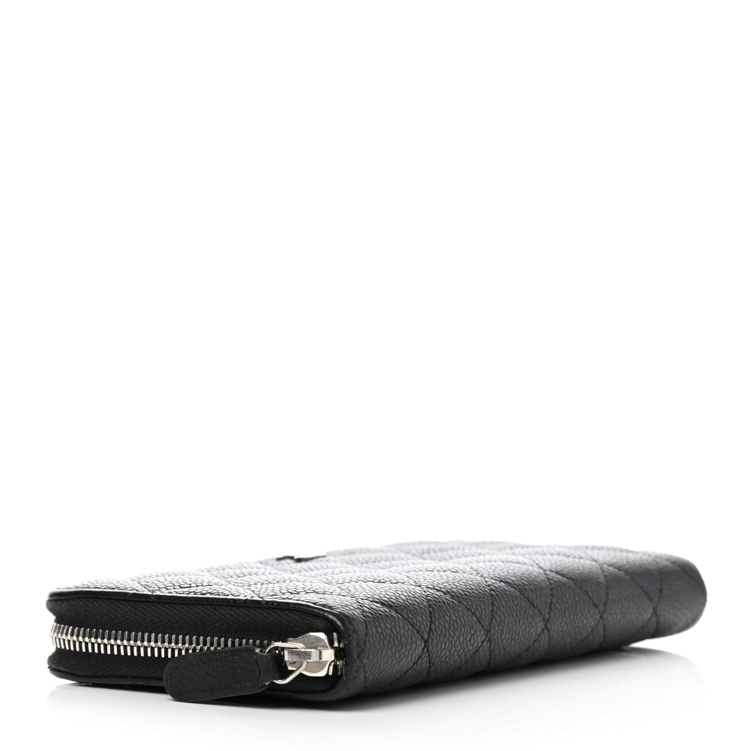 Chanel Caviar Quilted Large Gusset Zip Around Wallet Black 4 of 8