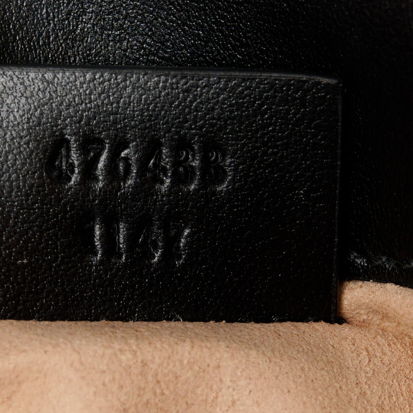 Calfskin Matelasse Super Mini GG Marmont Shoulder Bag Black