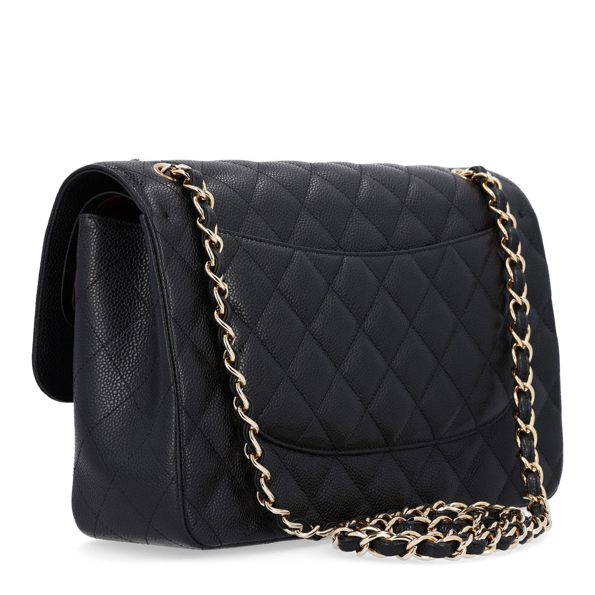 Chanel Caviar Quilted Jumbo Double Flap Black 2 of 9