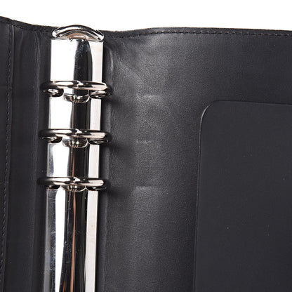 Louis Vuitton Mat Monogram Medium Ring Agenda Cover Black 8 of 11