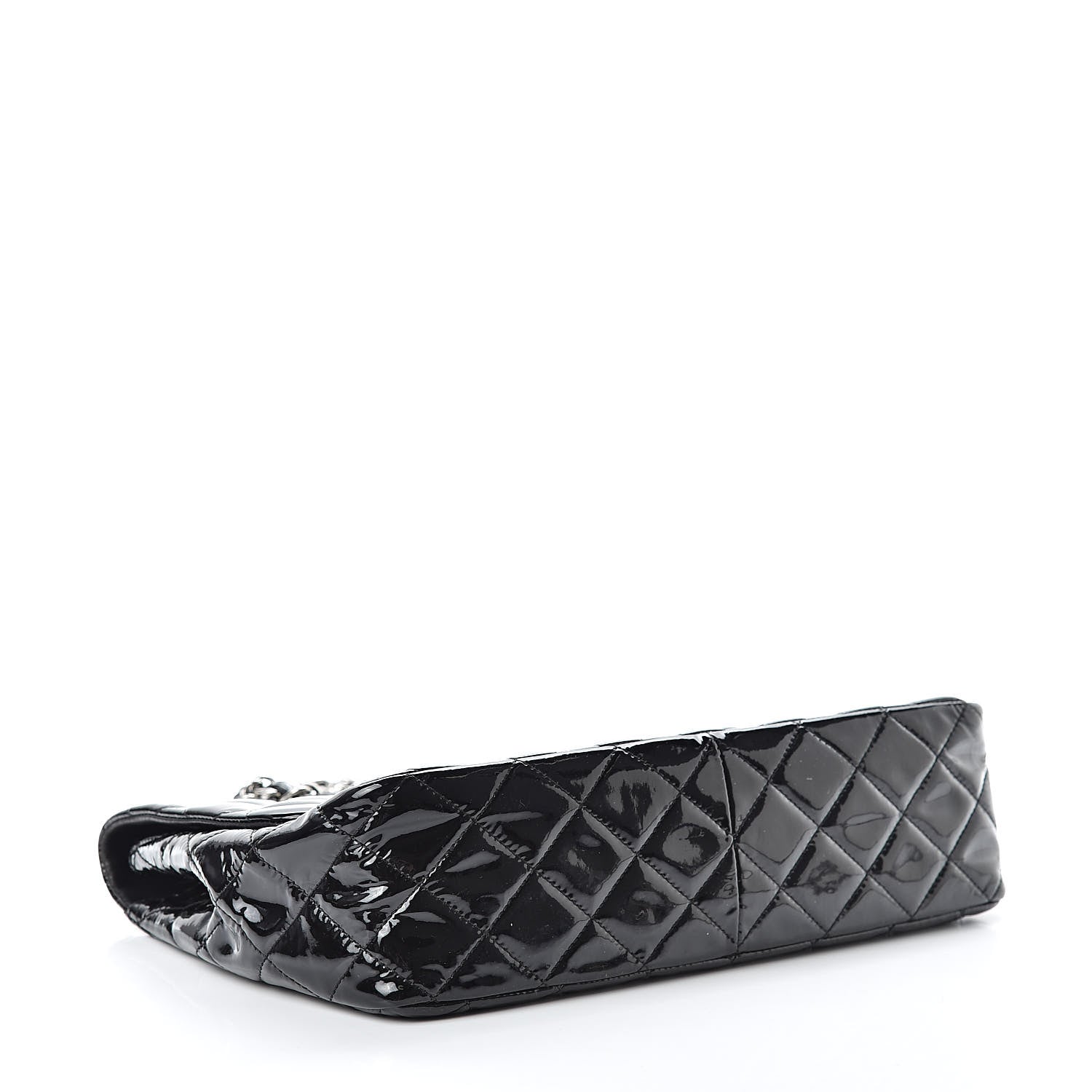Chanel Patent Quilted Jumbo Single Flap Black 4 of 15