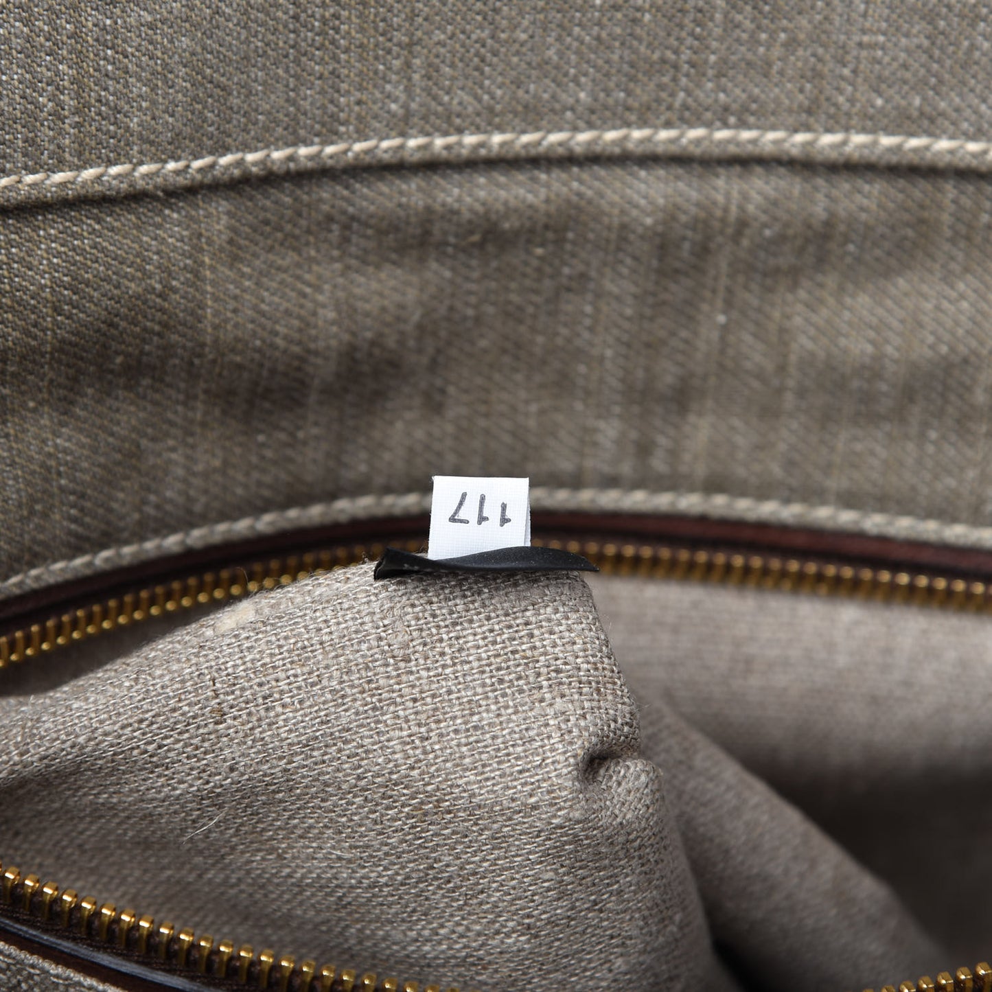 Denim Logo Tote Militare