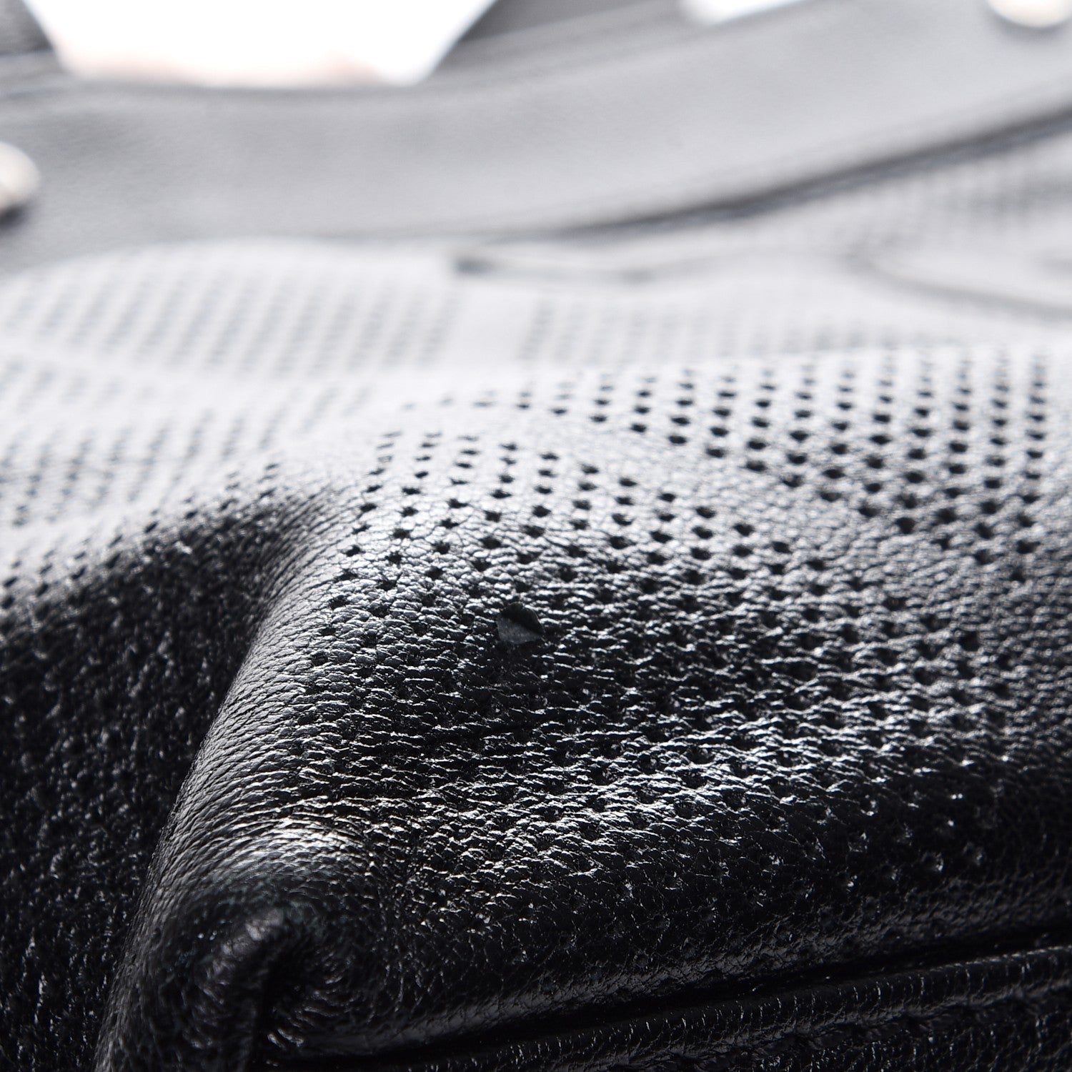 Chanel Goatskin Perforated Large CC Tote Black 11 of 11