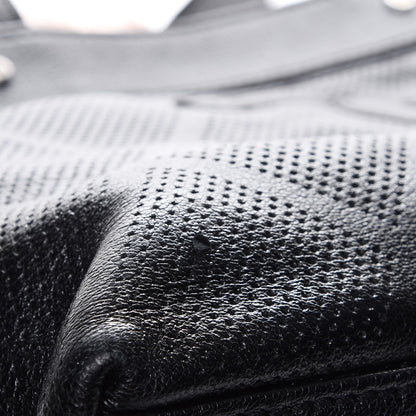 Chanel Goatskin Perforated Large CC Tote Black 11 of 11