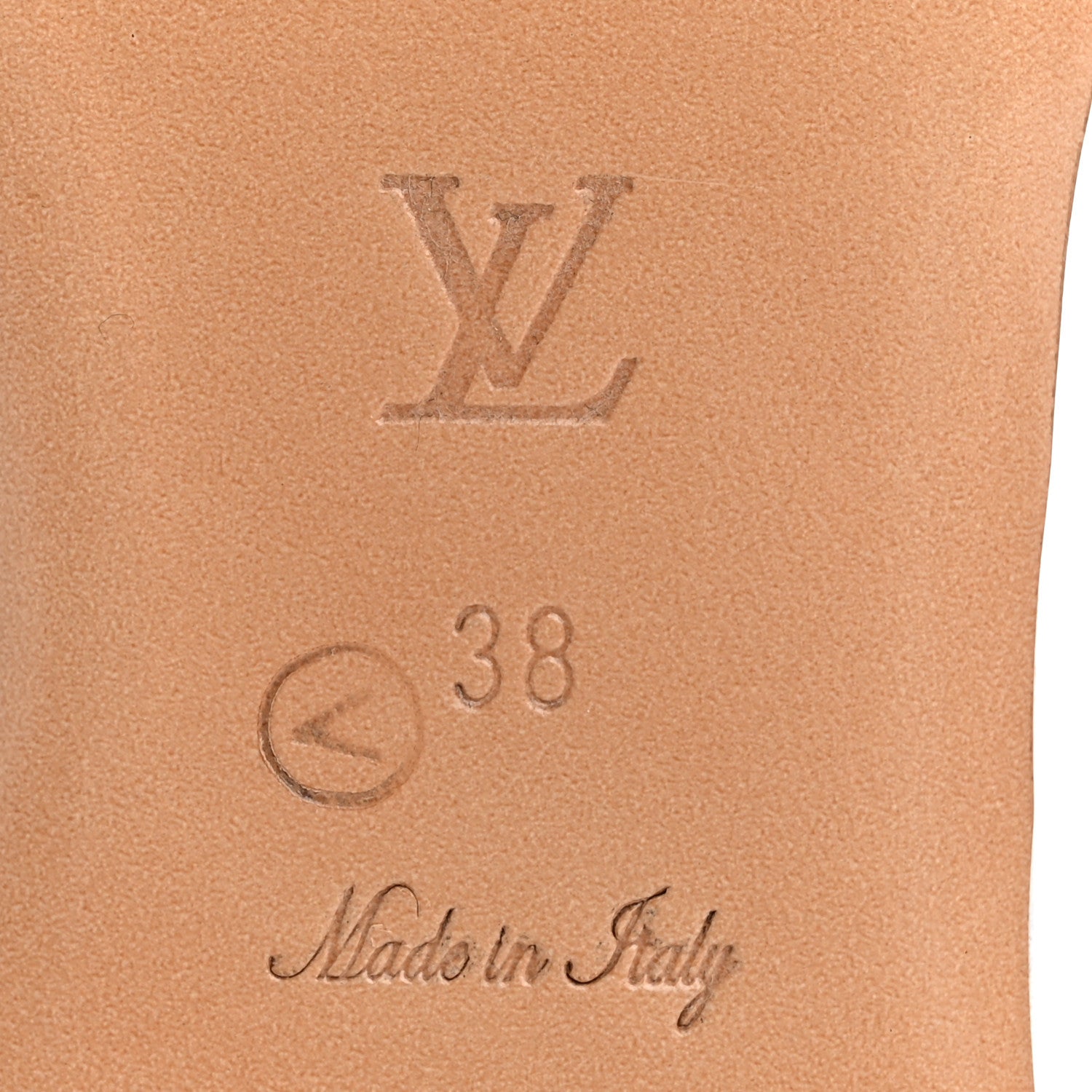Louis Vuitton Metallic Lambskin Embossed Monogram Revival Flat Mules 38 Silver 7 of 12