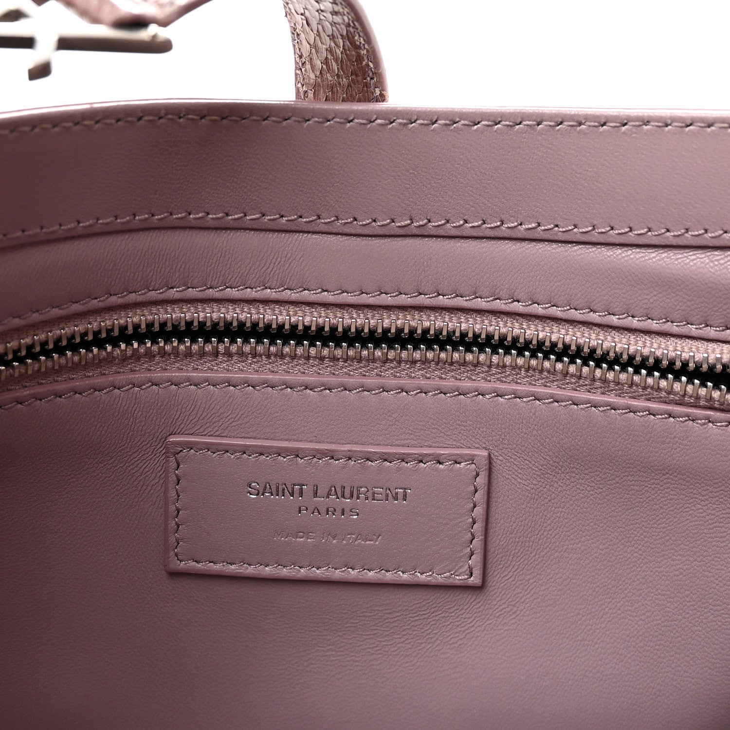 Saint Laurent Lacquer Ayers Le 5 A 7 Hobo Rose Brown 6 of 9