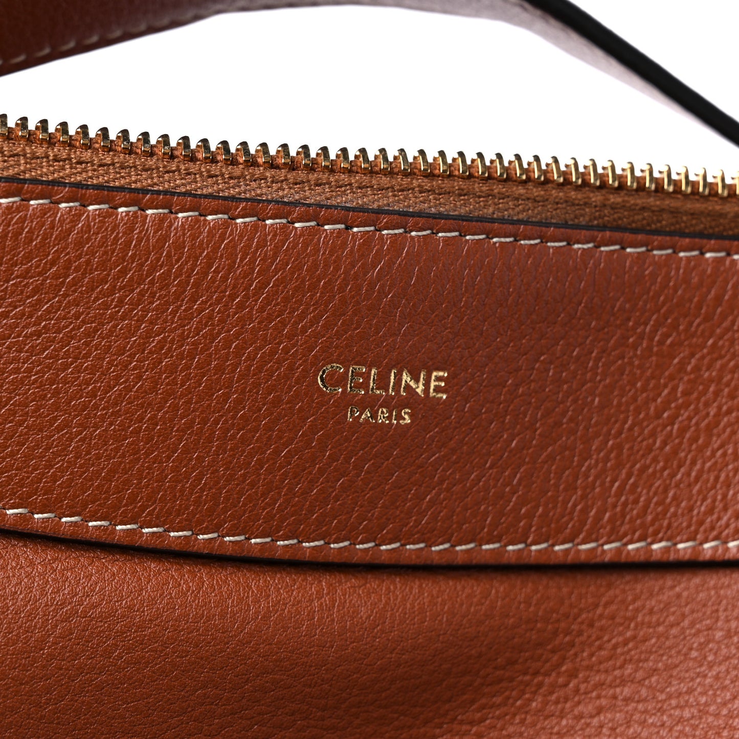 Supple Calfskin Large Romy Shoulder Bag Tan