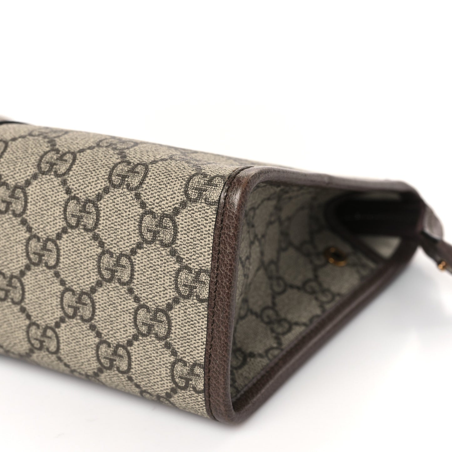 GG Supreme Monogram Web Ophidia GG Toiletry Case Beige New Acero