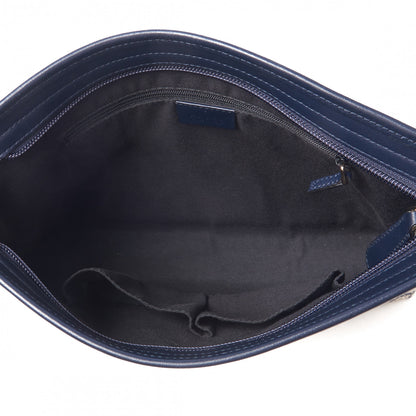 Gucci GG Plus Monogram Medium Flat Messenger Bag Navy 4 of 8