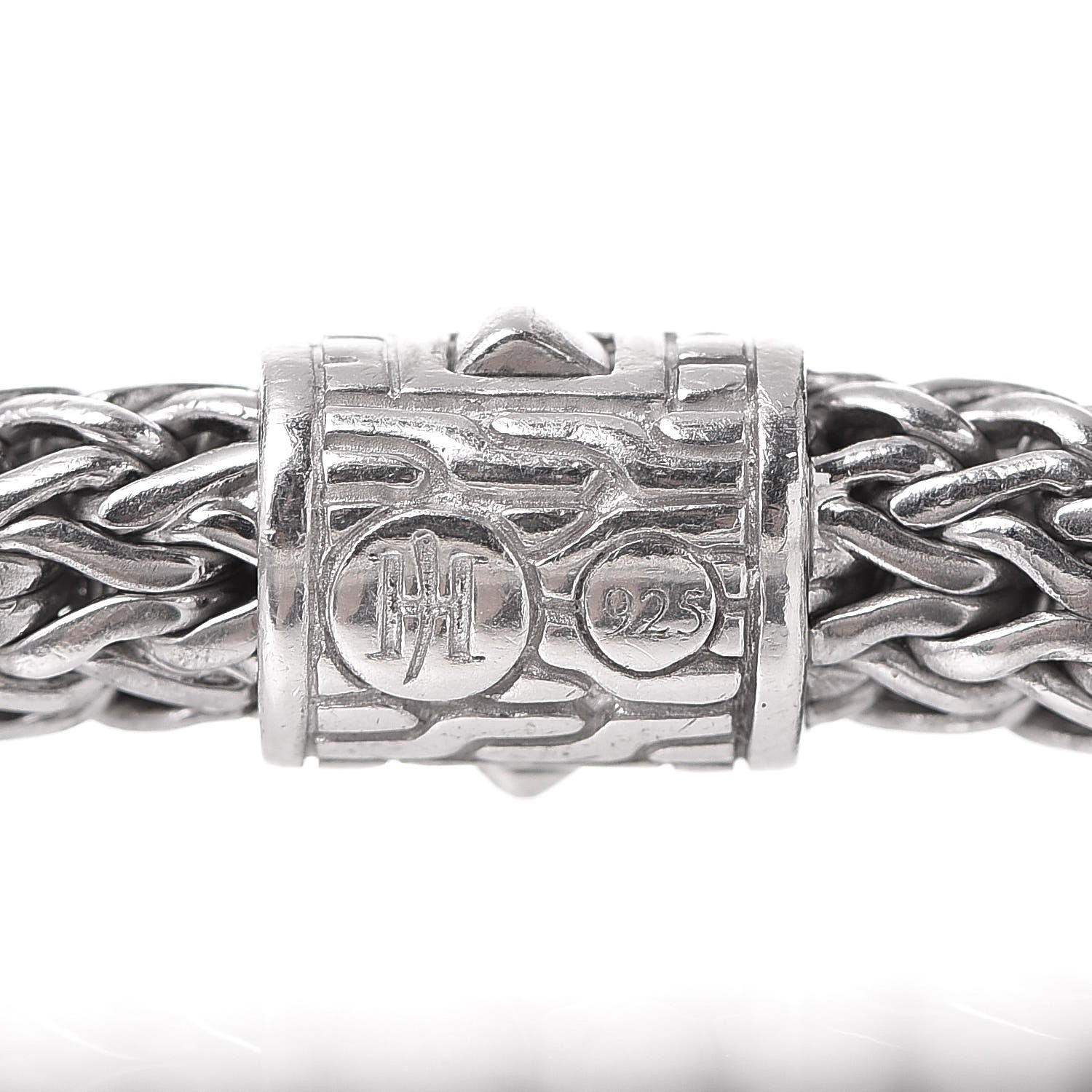John Hardy Sterling Silver Diamond 6.5mm Classic Chain Bracelet 4 of 5