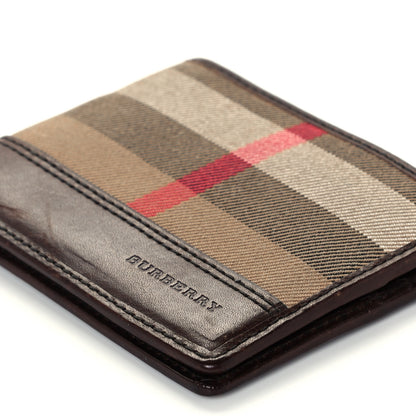 Burberry Calfskin House Check Bi-Fold Wallet Brown 9 of 9
