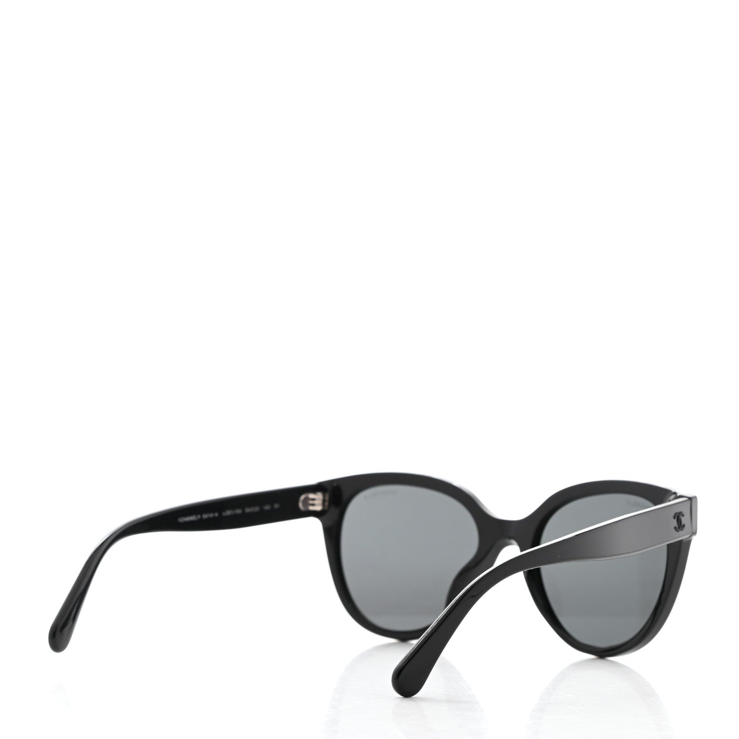 Chanel Acetate CC Butterfly Sunglasses 5414-A Black 4 of 8