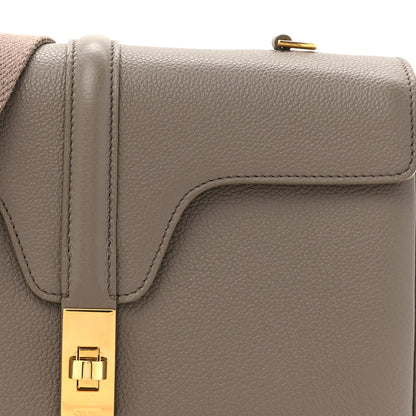 Celine Grained Calfskin Teen Soft 16 Shoulder Bag Taupe 7 of 10