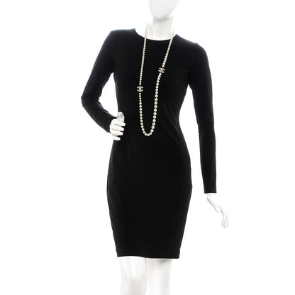Chanel Graduated Pearl Crystal CC Long Necklace Light Gold 2 of 8