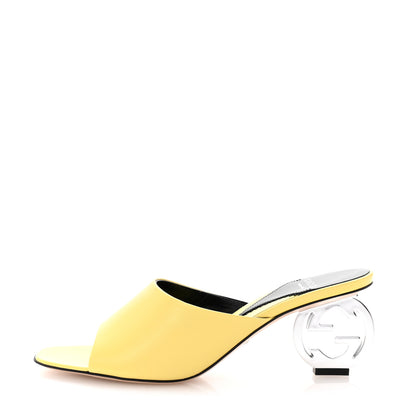 Gucci Malaga Kid Interlocking G Sandals 39.5 Banana 1 of 10