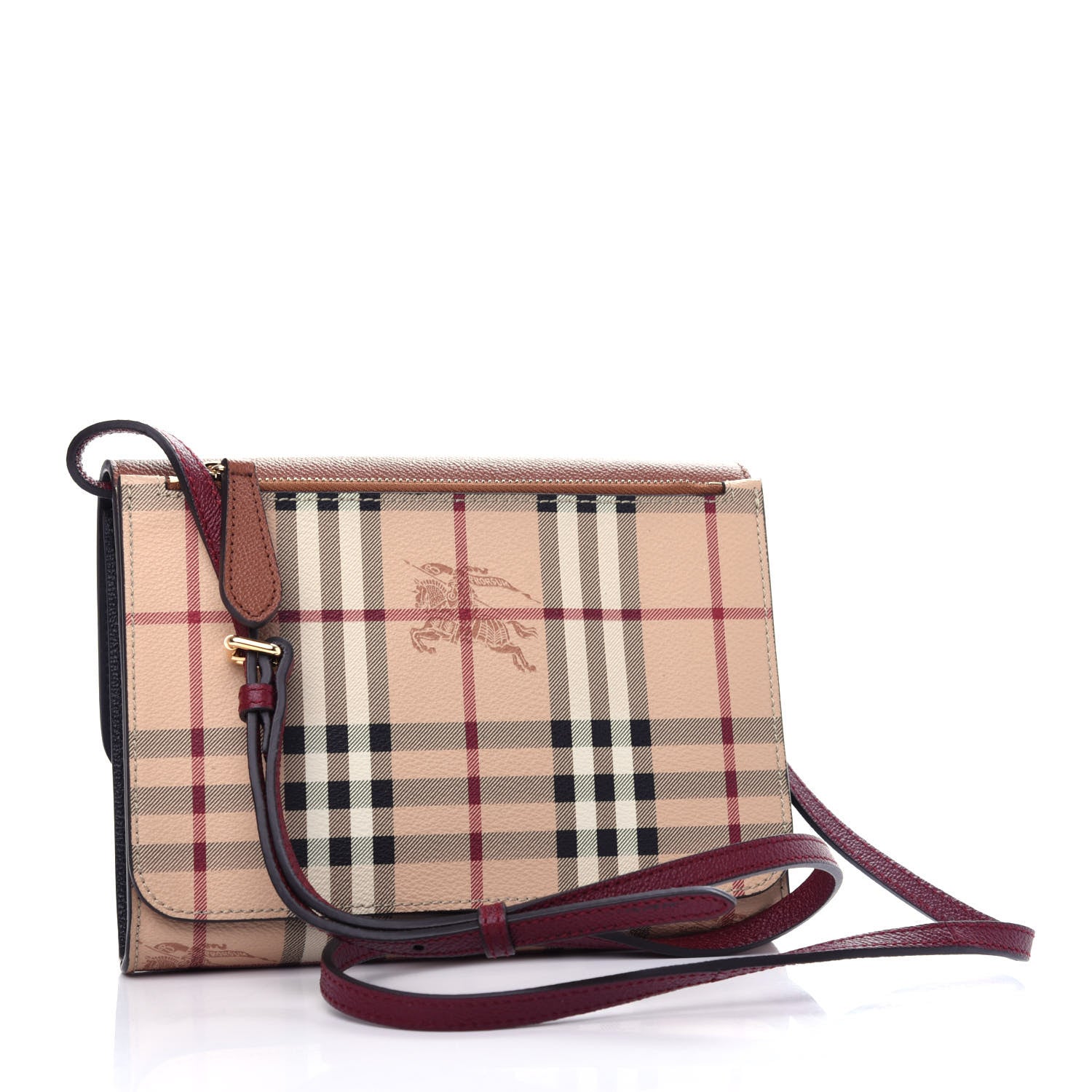 Burberry Haymarket Check Small Loxley Crossbody Bright Toffee 3 of 10