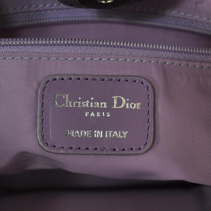 Christian Dior Satin Cannage Charming Tote Purple 7 of 8
