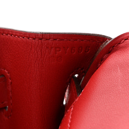Hermes Swift Birkin 25 Rouge Piment 7 of 10