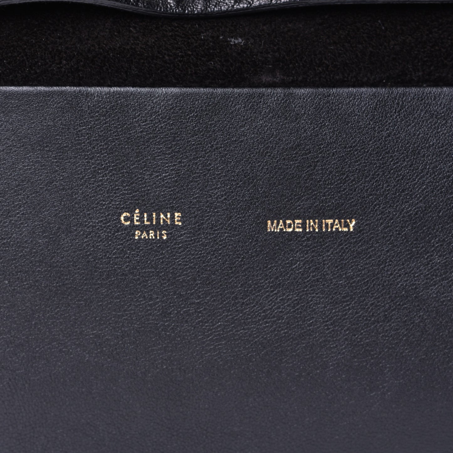 Shrunken Lambskin All Soft Shoulder Bag Black