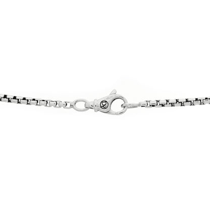 David Yurman Sterling Silver Black Diamond 29mm Streamline Pave Tag Pendant Necklace 4 of 5