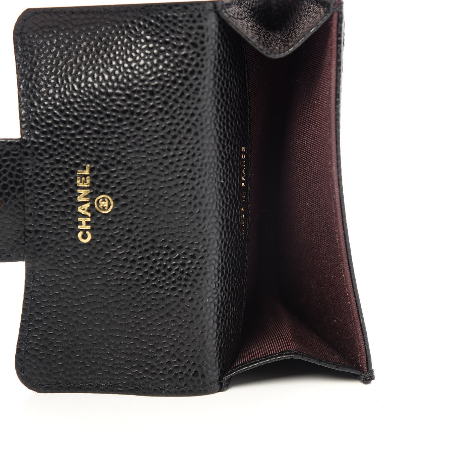 Chanel Caviar Quilted Flap Card Holder Wallet Black 5 of 9