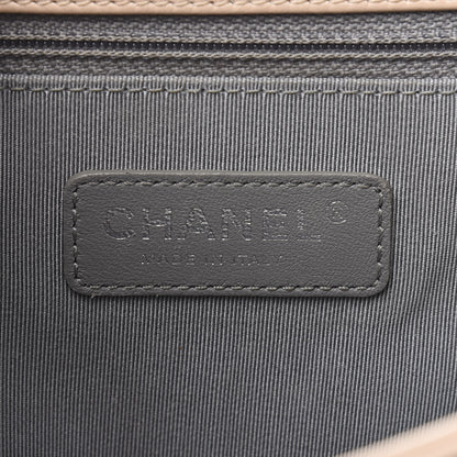 Chanel Lambskin Chevron Quilted New Medium Boy Flap Beige 8 of 9