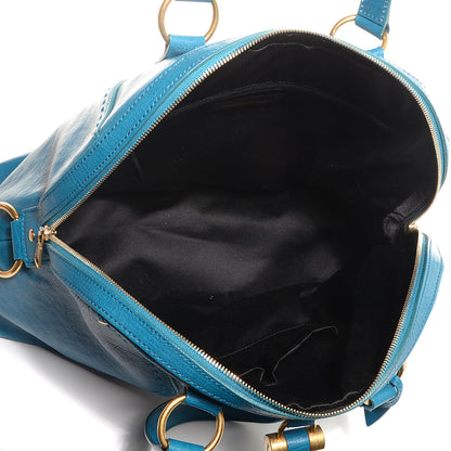 Saint Laurent Leather Oversized Muse Turquoise 6 of 9