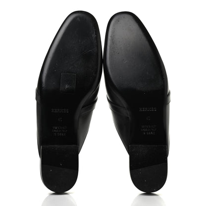 Hermes Goatskin Oz Mules 40 Black 5 of 7