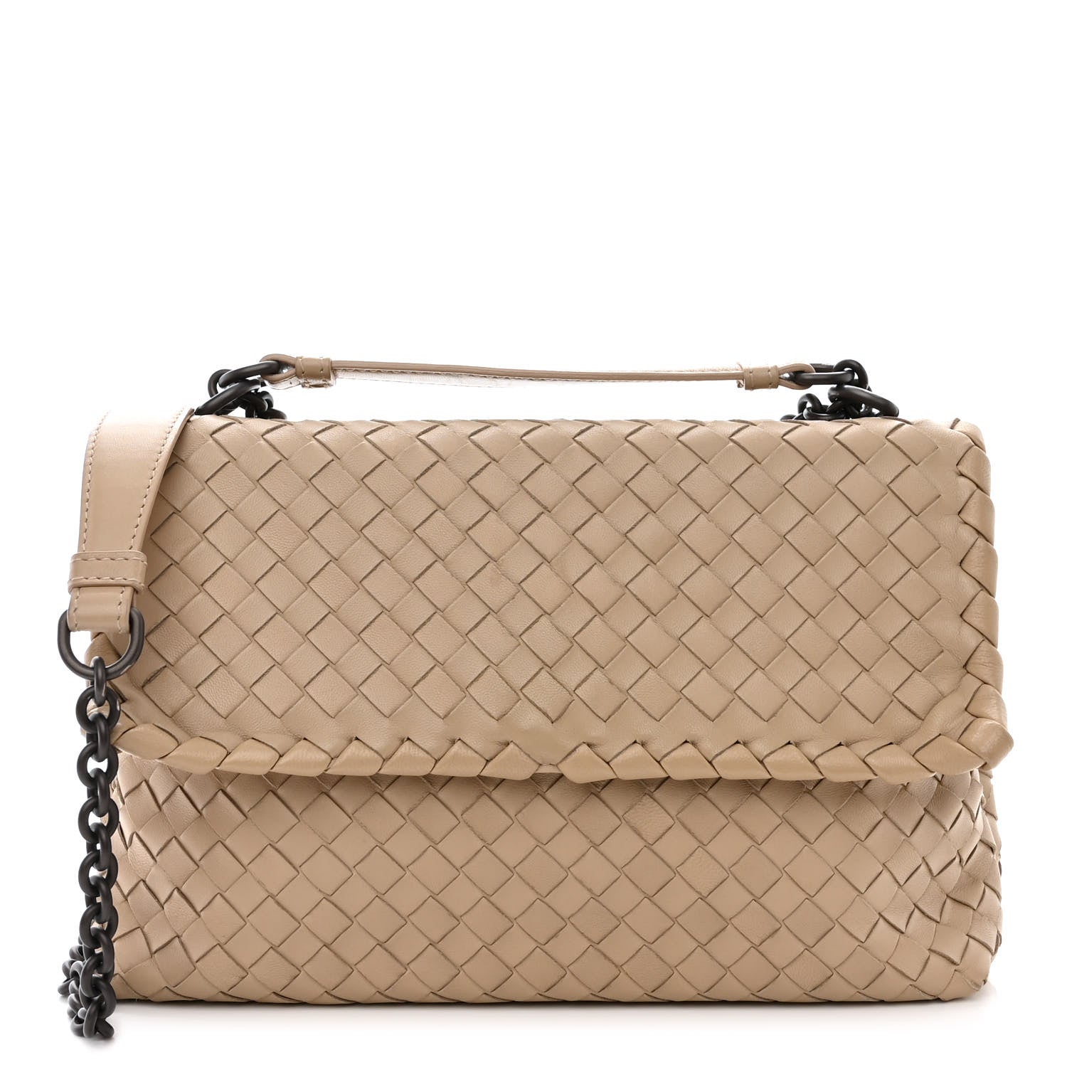 Bottega Veneta Nappa Intrecciato Small Olimpia Shoulder Bag Mink 1 of 14