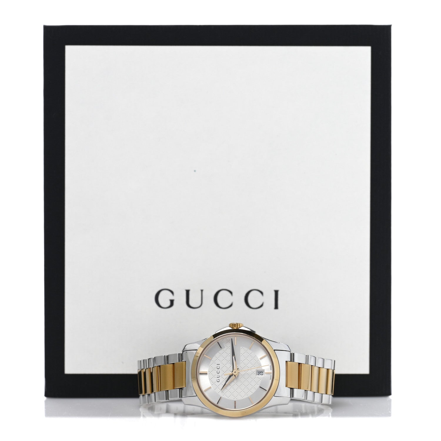 Gucci Stainless Steel 27mm G-Timeless Two Tone Quartz Watch 5 of 5