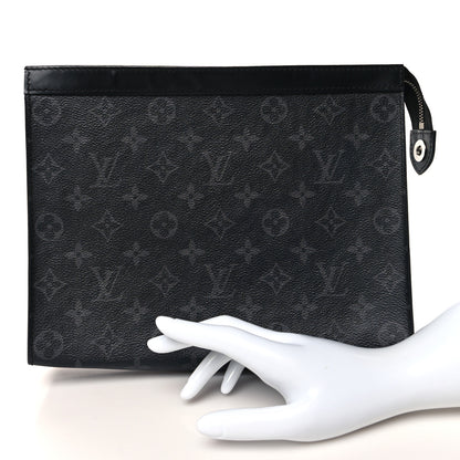 Louis Vuitton Monogram Eclipse Pochette Voyage MM 2 of 9