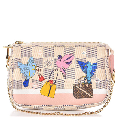 Louis Vuitton Damier Azur 2018 Christmas Animation Mini Pochette Accessories 1 of 8