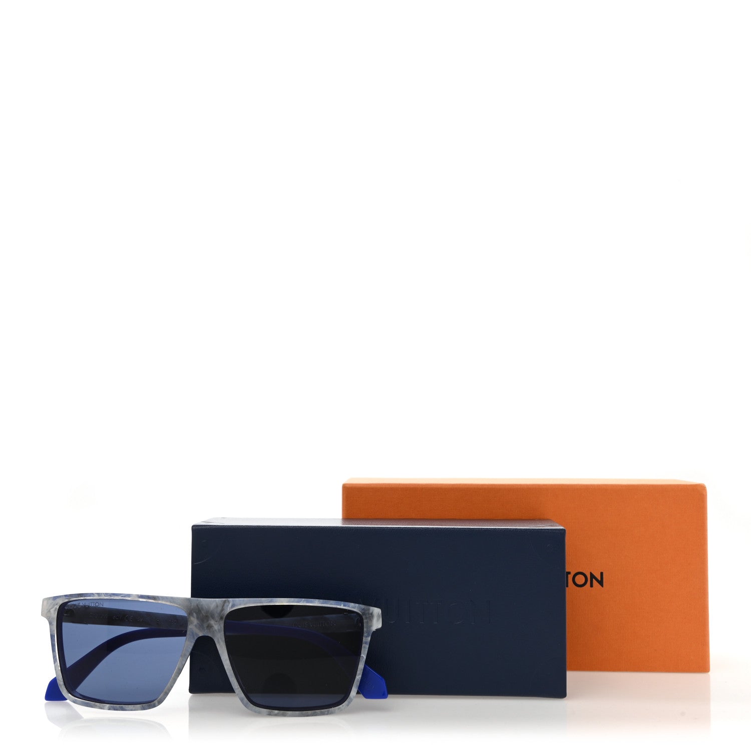 Louis Vuitton Portland Square Sunglasses Z1272W Grey Blue 8 of 8