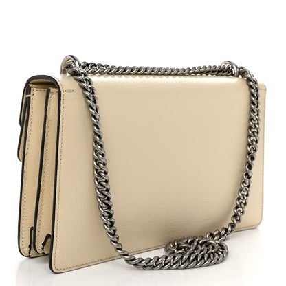 Gucci Textured Calfskin Crystal Small Dionysus Shoulder Bag Mystic White 3 of 11