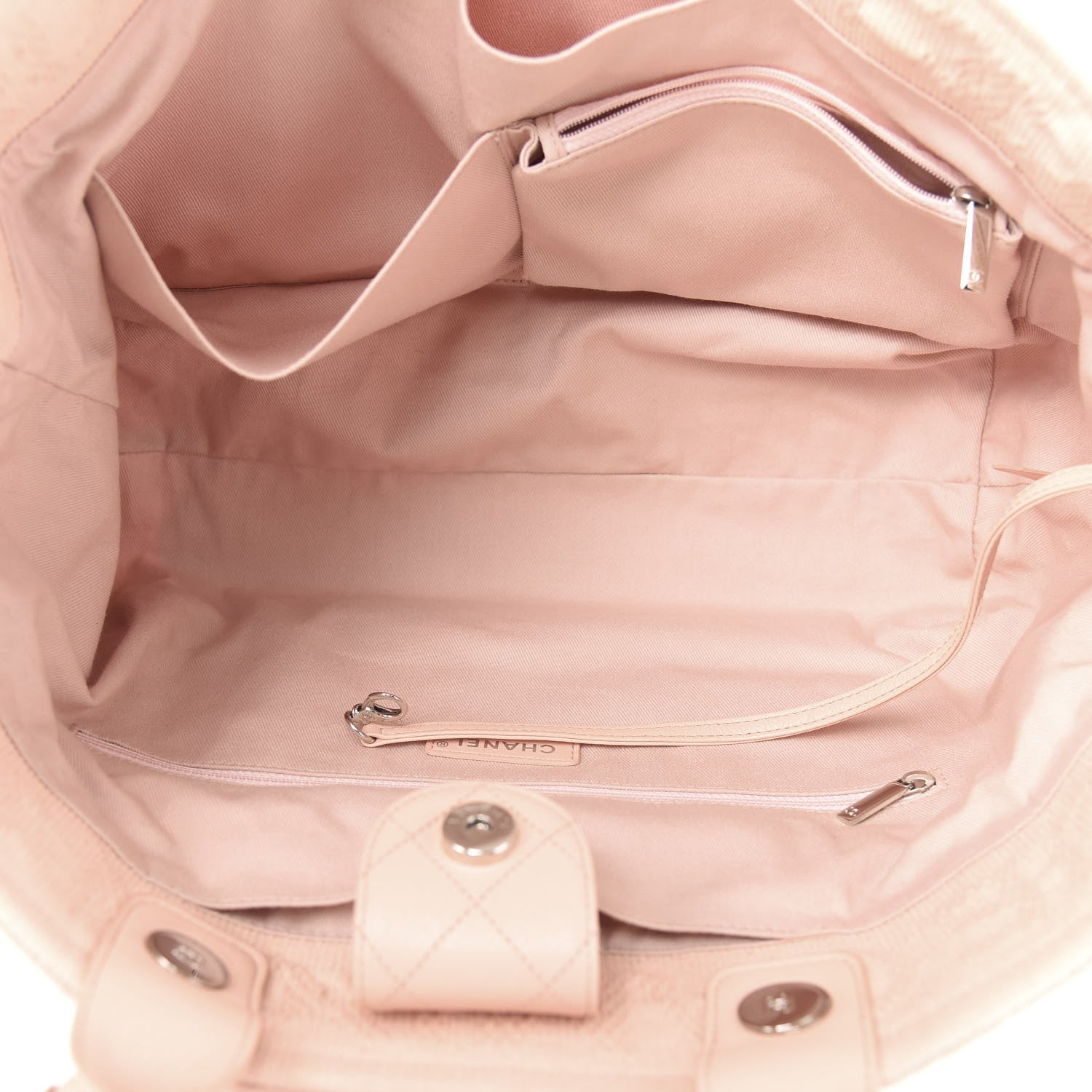 Chanel Canvas Large Double Face Shopping Tote Light Pink 4 of 9