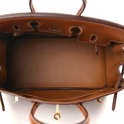 Hermes Natural Barenia Faubourg Birkin 25 Fauve 5 of 16