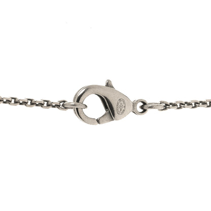 Chanel Baguette Crystal Large CC Pendant Necklace Silver 4 of 4